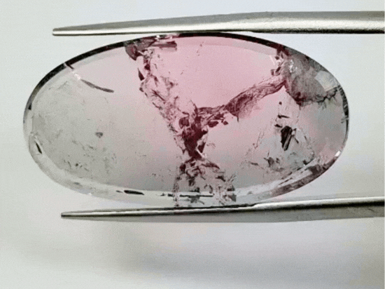 12.20ct Tourmaline Bicolor 28x15mm
