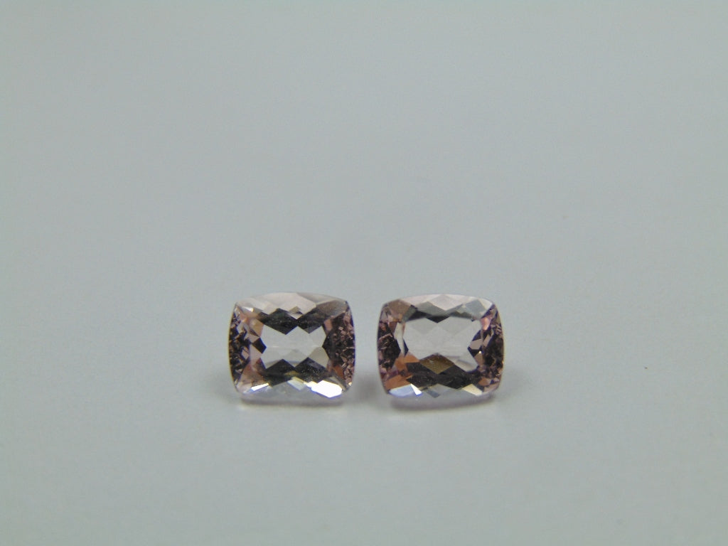 2.60ct Morganite Pair 7x5mm