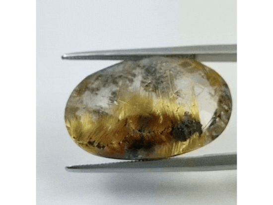 18ct Rutile 22x14mm