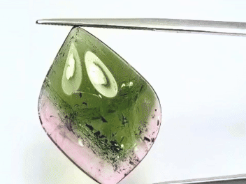 19.50ct Tourmaline Cabochon Bicolor 25x19mm