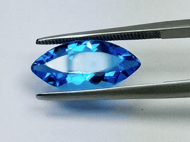4.10ct Topaz Blue Swiss 15x8mm