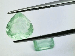 4.33ct Emerald 12x10mm 8x6mm