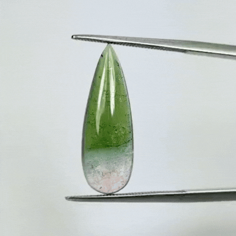 6.25ct Tourmaline Bicolor Cabochon 24x8mm