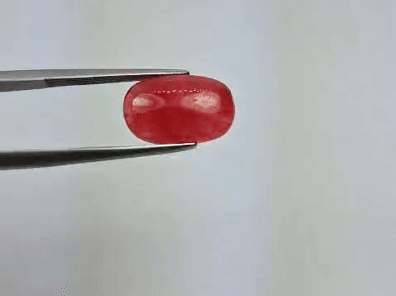 6ct Rhodonite Cabochon 14x9mm