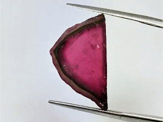 8ct Watermelon Tourmaline Rustic 21x12mm