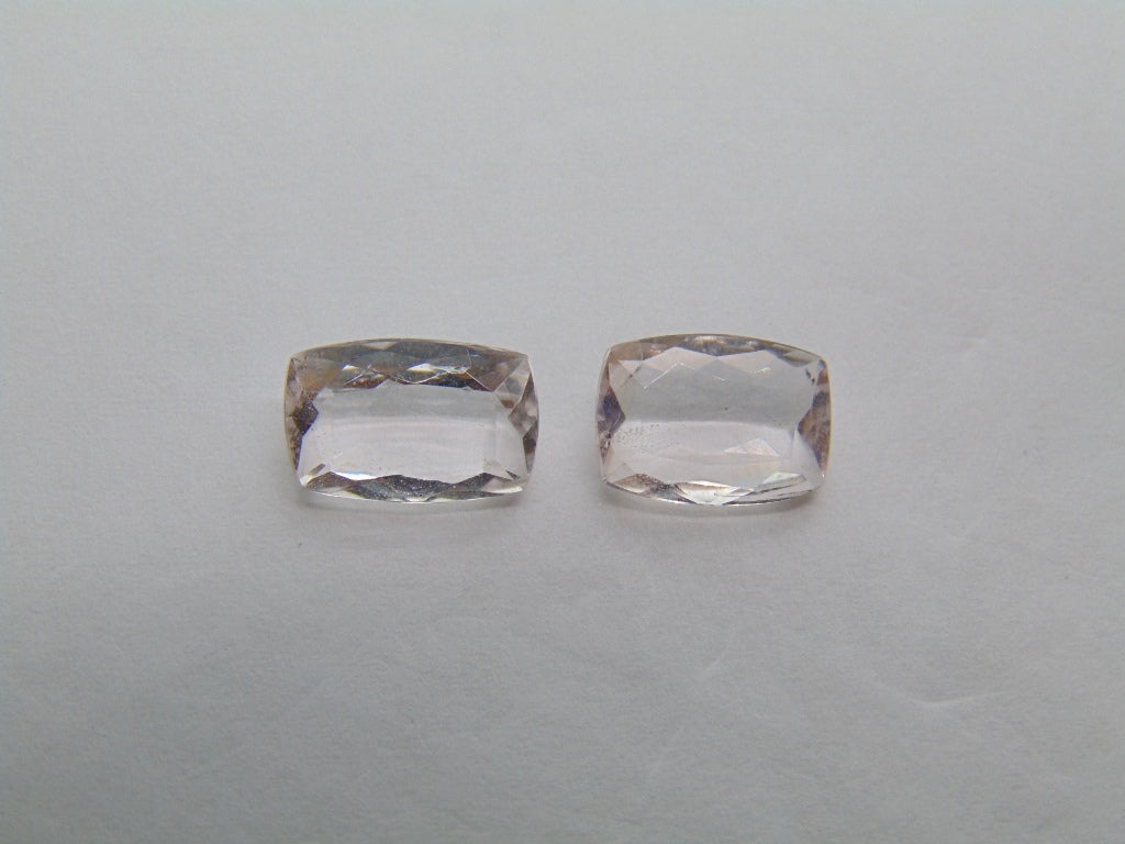 3.75ct Morganite 11x7mm 10x7mm