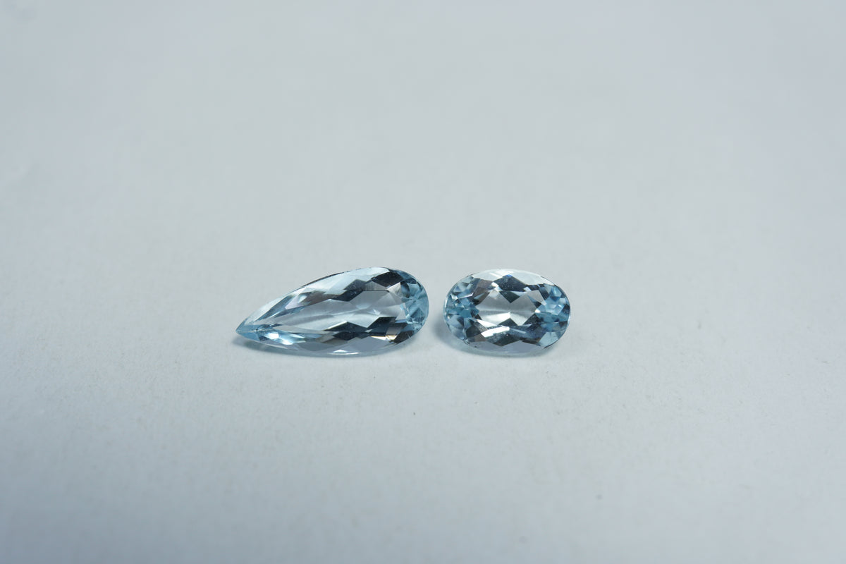 1.60ct Aquamarine 11x4mm / 7x5mm