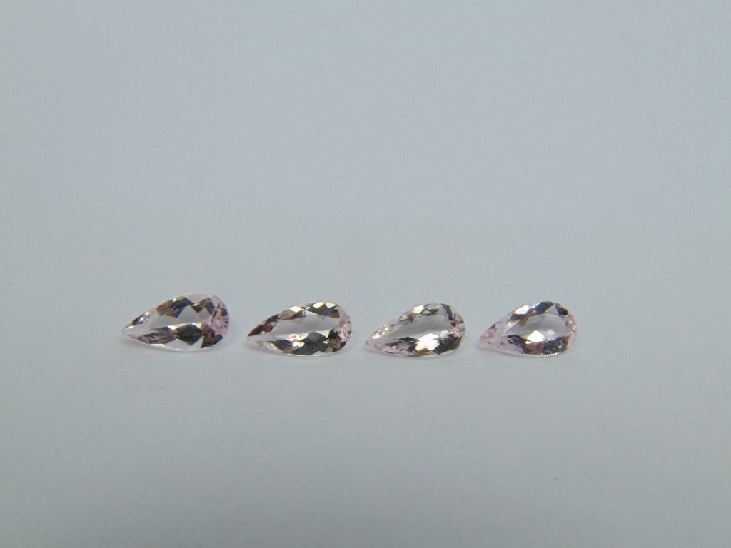 3.19ct Morganites Calibrated 9x5mm