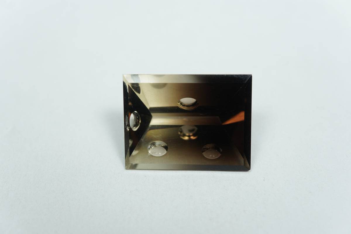 18ct Green gold Bicolor 20x15mm