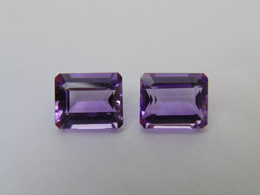 8.60ct Amethyst Pair 11x9mm