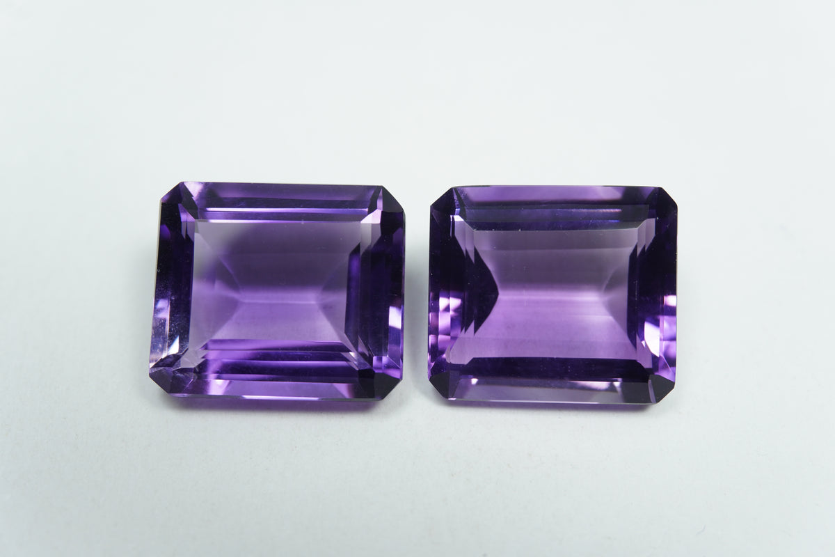 27.95ct Amethyst pair 16x14mm