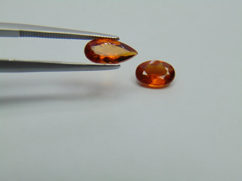 2.40ct Spessartite 10x5mm 8x6mm
