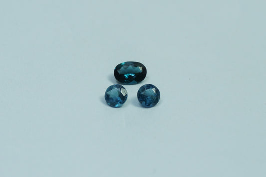 1.05ct Tourmaline Blue 4mm 4mm 6x4mm