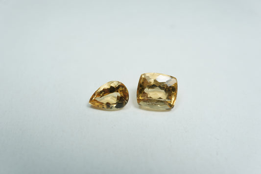 3.20ct Imperial topaz 7x6.5mm / 7.5x5mm