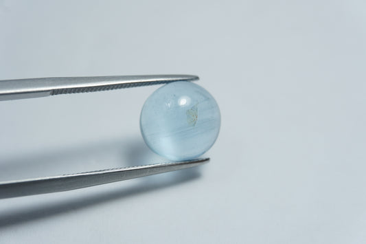 4.15ct Aquamarine cabochon 10mm