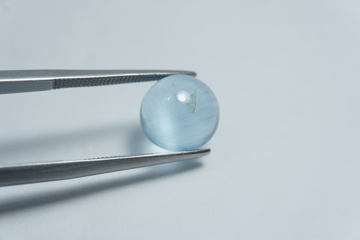 4.15ct Aquamarine cabochon 10mm