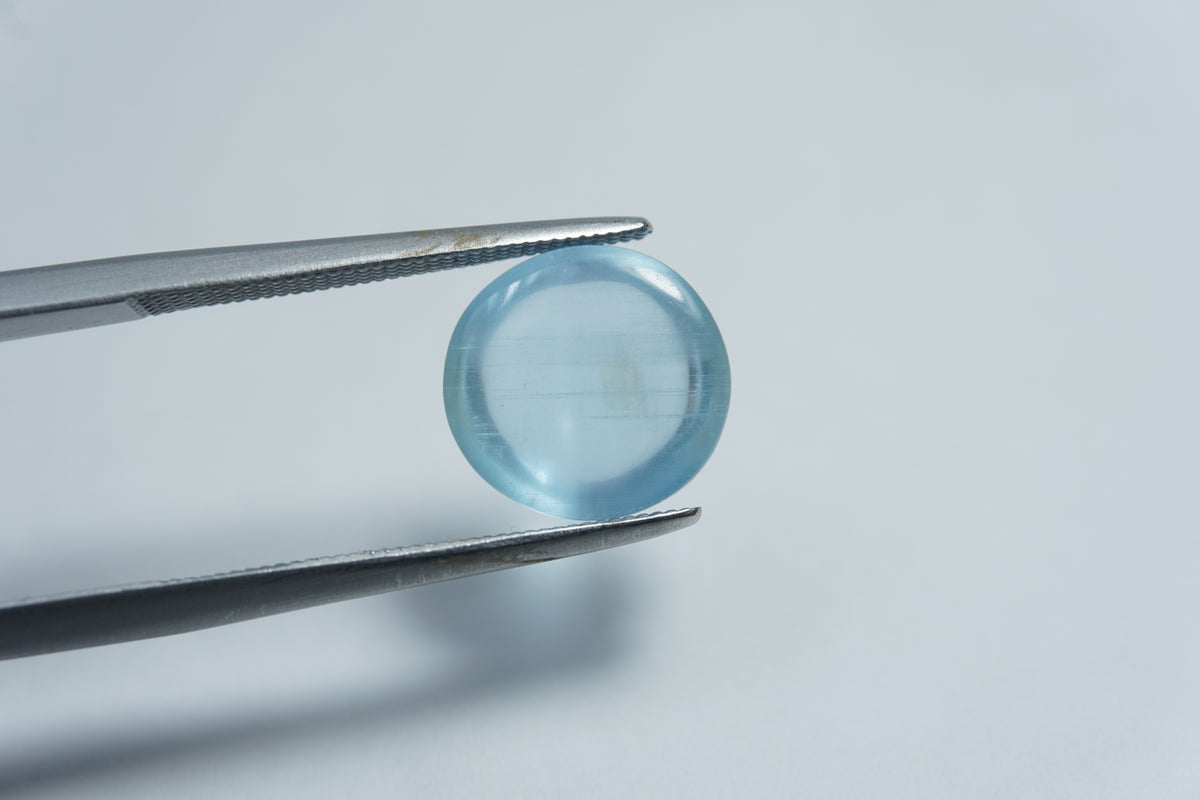 4.15ct Aquamarine cabochon 10mm