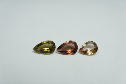 2.05ct Tourmaline 8x5mm / 7.5x5mm / 6.5x5mm