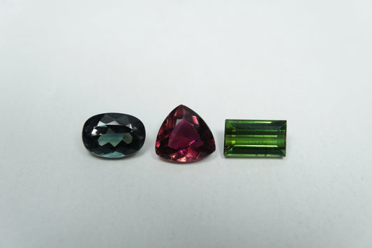 3.80ct Tourmaline mix 8x5.5mm / 8x5mm / 7.5x7mm