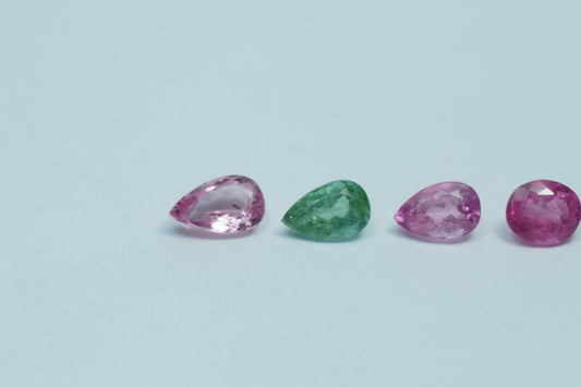 3.60ct Tourmaline mix 8.5X5mm / 8X5mm / 7X5.5mm / 7.5X5mm