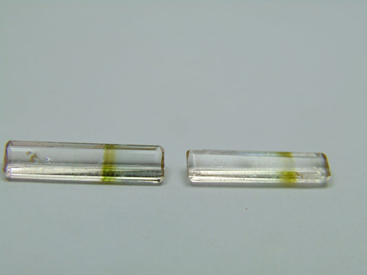 3.40ct Tourmaline Bicolor 16x14mm 17x4mm