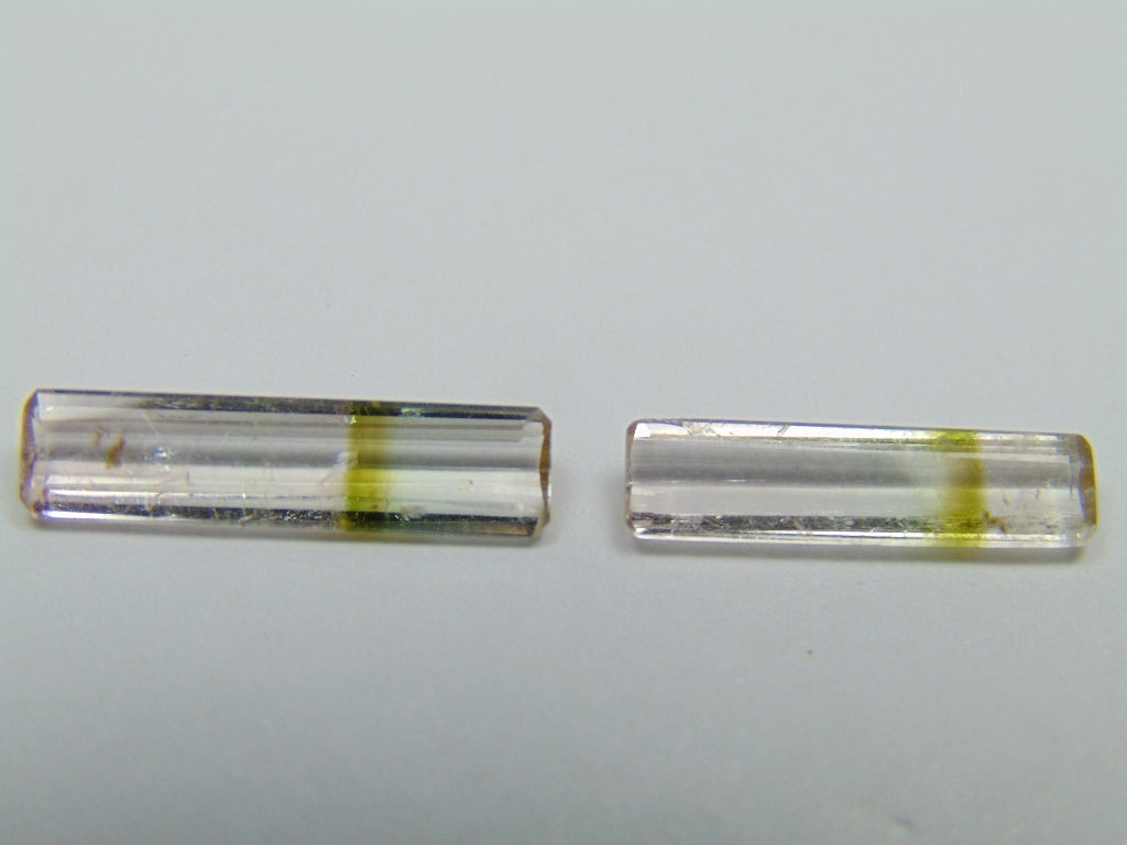 3.40ct Tourmaline Bicolor 16x14mm 17x4mm