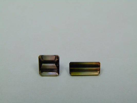 2.60ct Tourmaline Bicolor 6mm 10x4mm