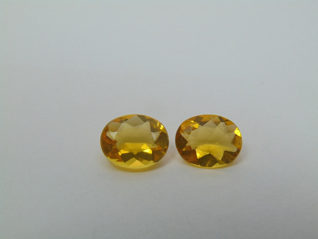 2.90ct Fire Opal Pair 10x8mm