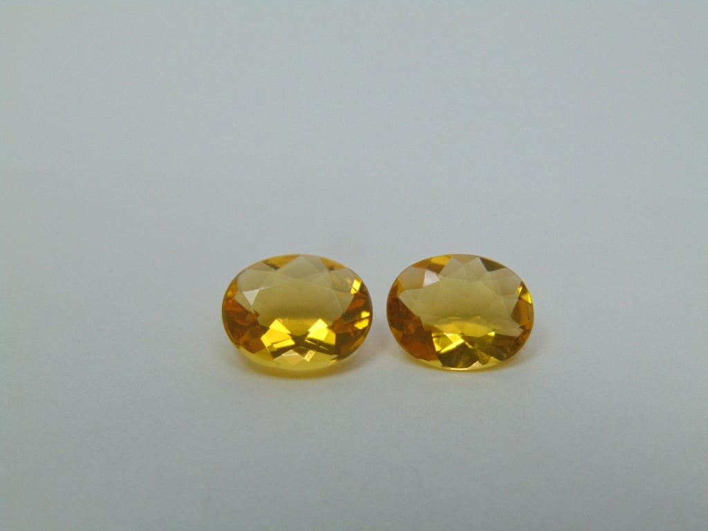 2.90ct Fire Opal Pair 10x8mm
