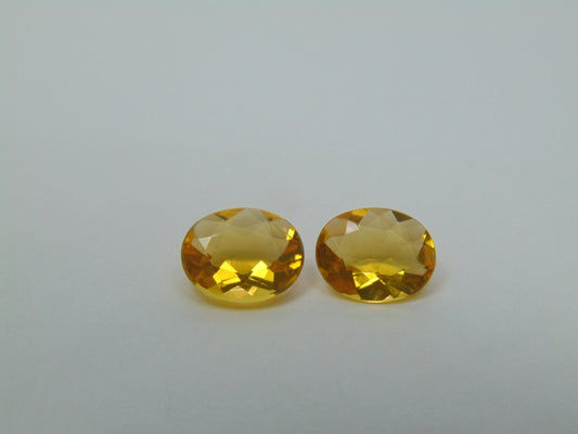 2.90ct Fire Opal Pair 10x8mm