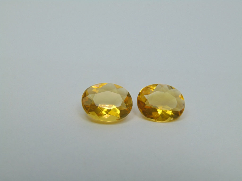 2.90ct Fire Opal Pair 10x8mm