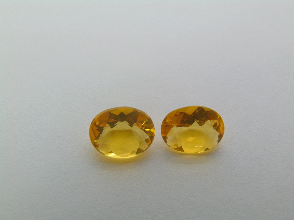 2.90ct Fire Opal Pair 10x8mm