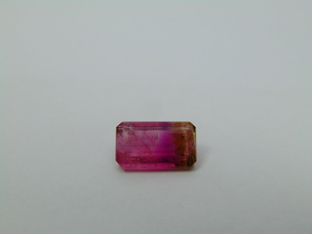 3.85ct Tourmaline Bicolor 12x7mm