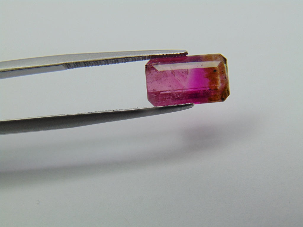 3.85ct Tourmaline Bicolor 12x7mm