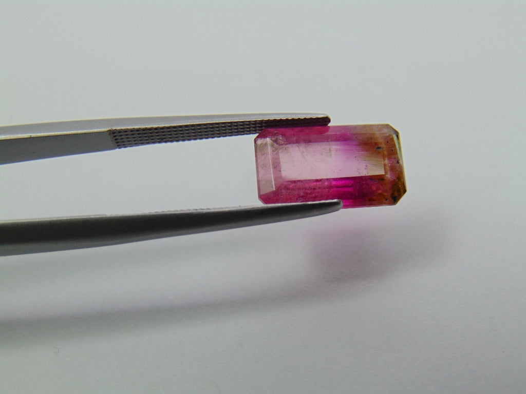 3.85ct Tourmaline Bicolor 12x7mm
