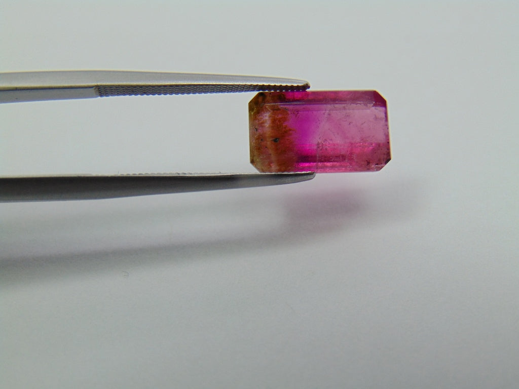 3.85ct Tourmaline Bicolor 12x7mm