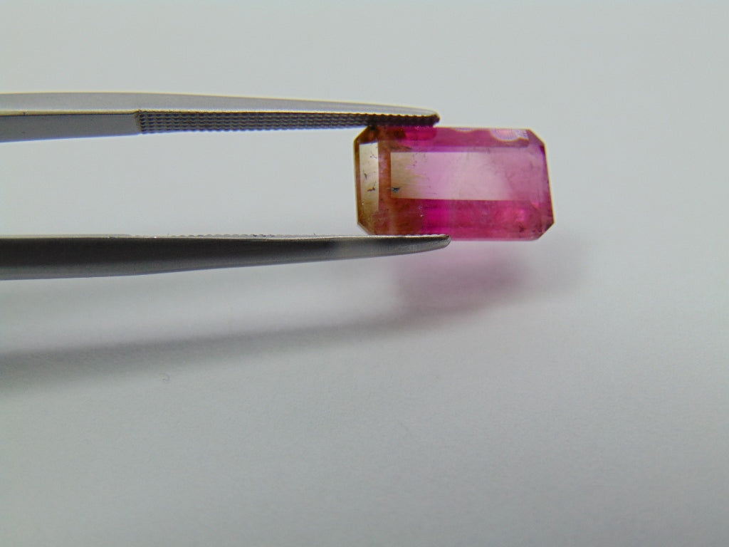 3.85ct Tourmaline Bicolor 12x7mm