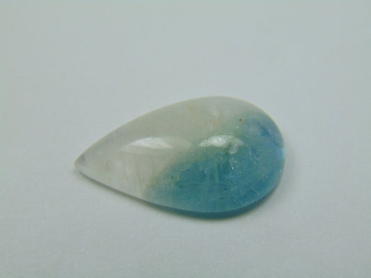 11.50ct Aquamarine Cabochon Bicolor 25x15mm