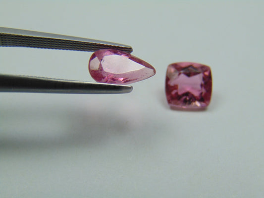 2.85ct Tourmaline Pink 9x5mm 7x6mm