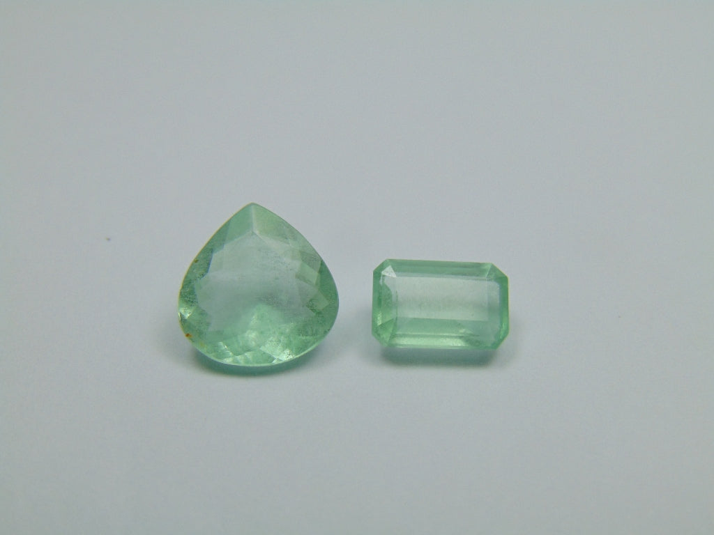 4.33ct Emerald 12x10mm 8x6mm