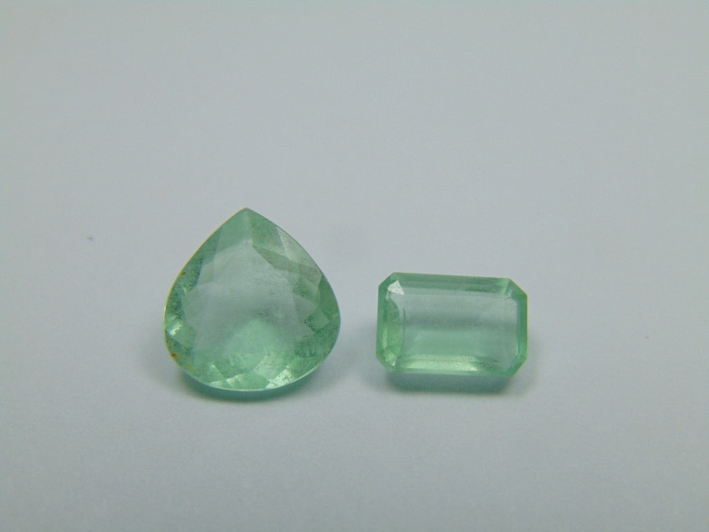 4.33ct Emerald 12x10mm 8x6mm