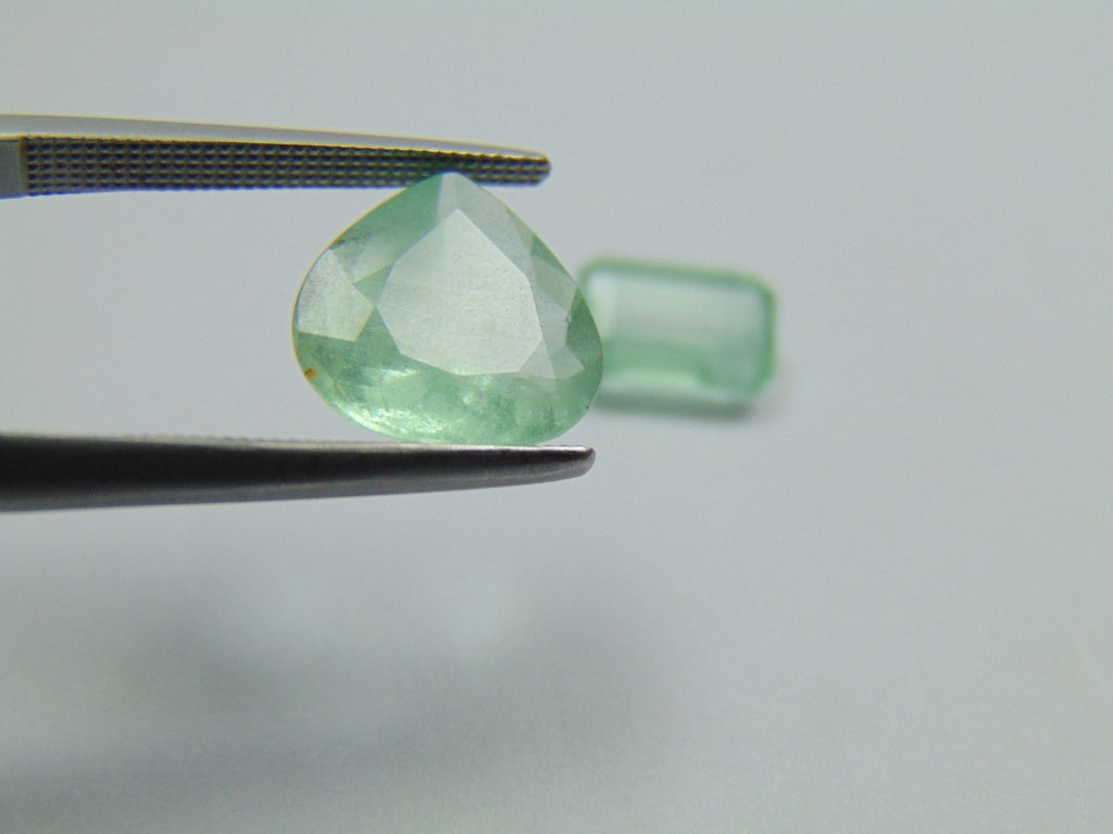 4.33ct Emerald 12x10mm 8x6mm