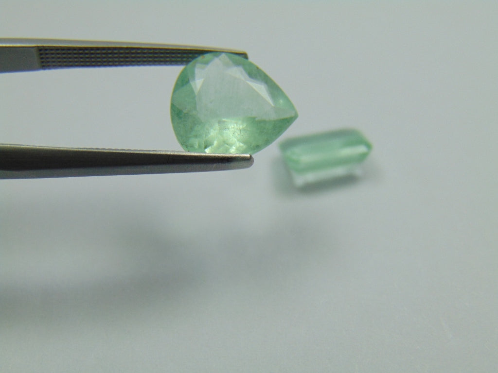 4.33ct Emerald 12x10mm 8x6mm