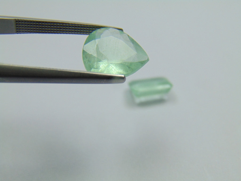 4.33ct Emerald 12x10mm 8x6mm