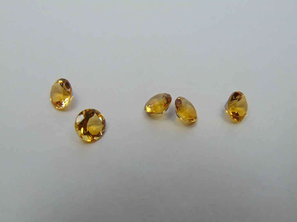5.80ct Citrine Calibrated 7mm