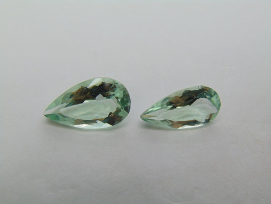 10ct Prasiolite 18x10mm 16x8mm