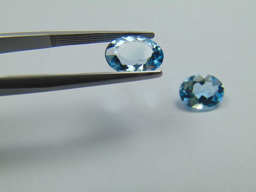 4.75ct Topaz Natural Color 10x8mm 9x7mm