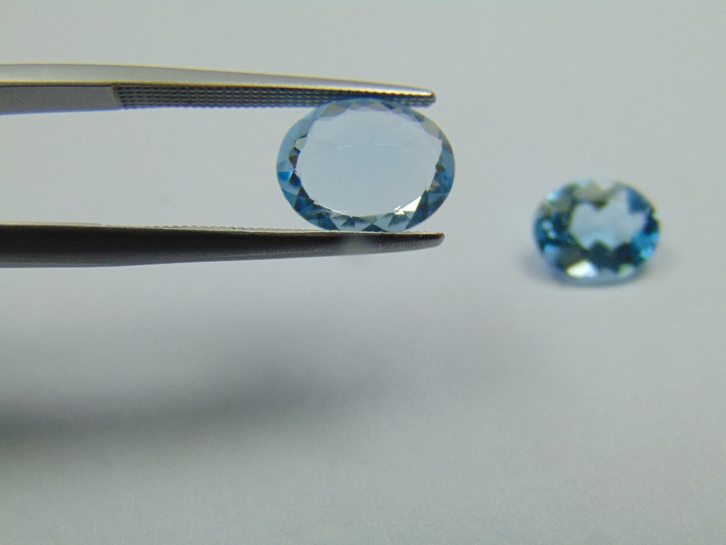 4.75ct Topaz Natural Color 10x8mm 9x7mm