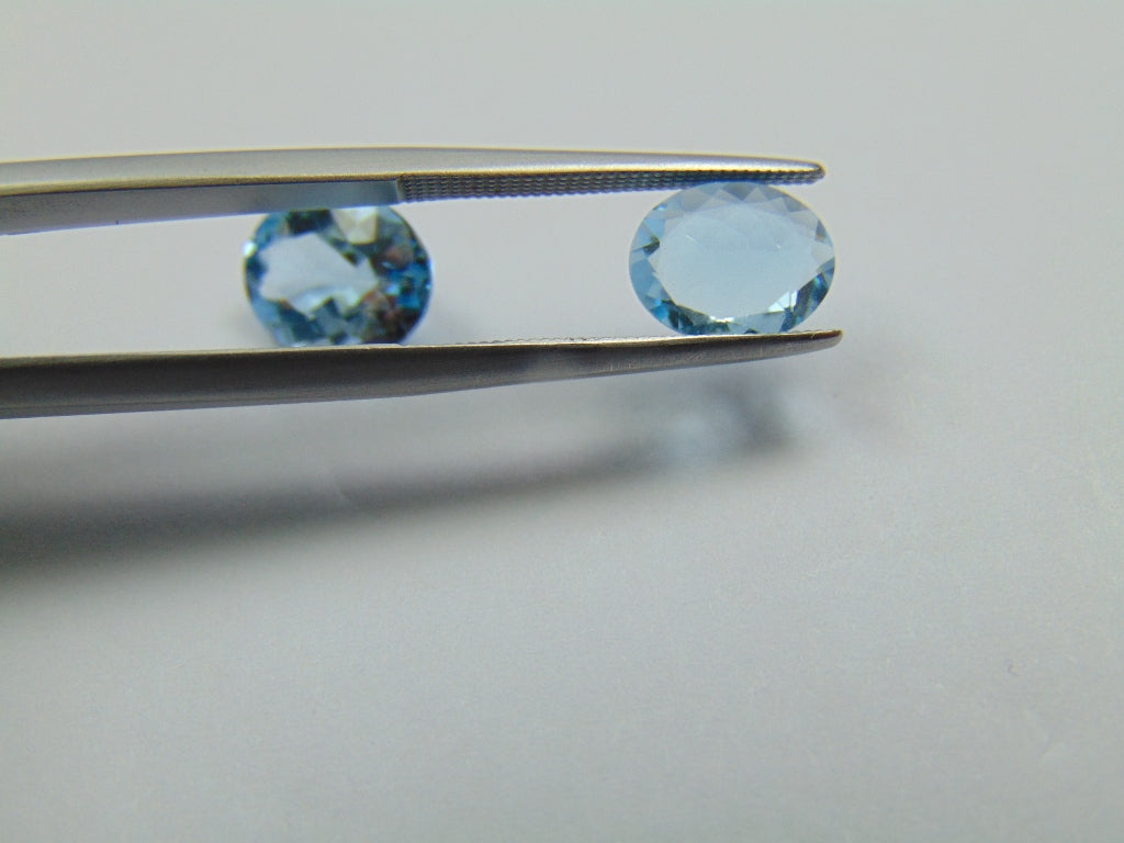 4.75ct Topaz Natural Color 10x8mm 9x7mm