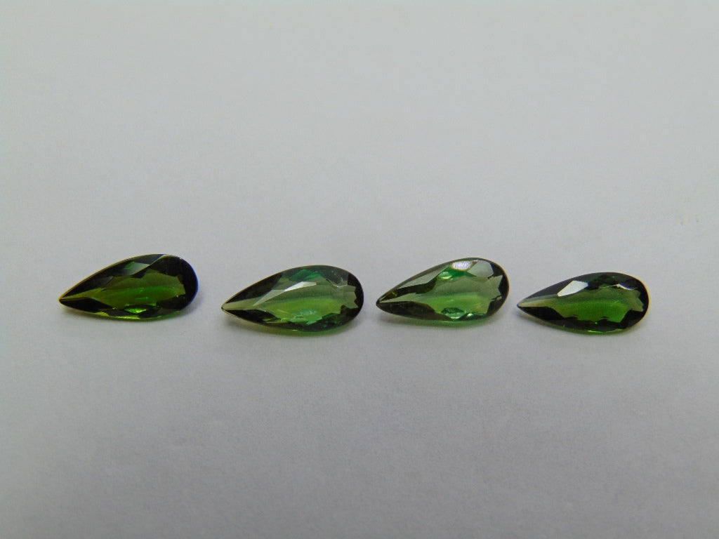2.90ct Tourmaline 9.5x4mm 9.5x4mm 10x4.5mm 10x4mm